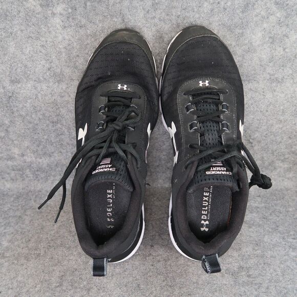 Under Armour Shoes Mens 11.5 Athletic Trainer Charged Assert Running Black White - Picture 9 of 16